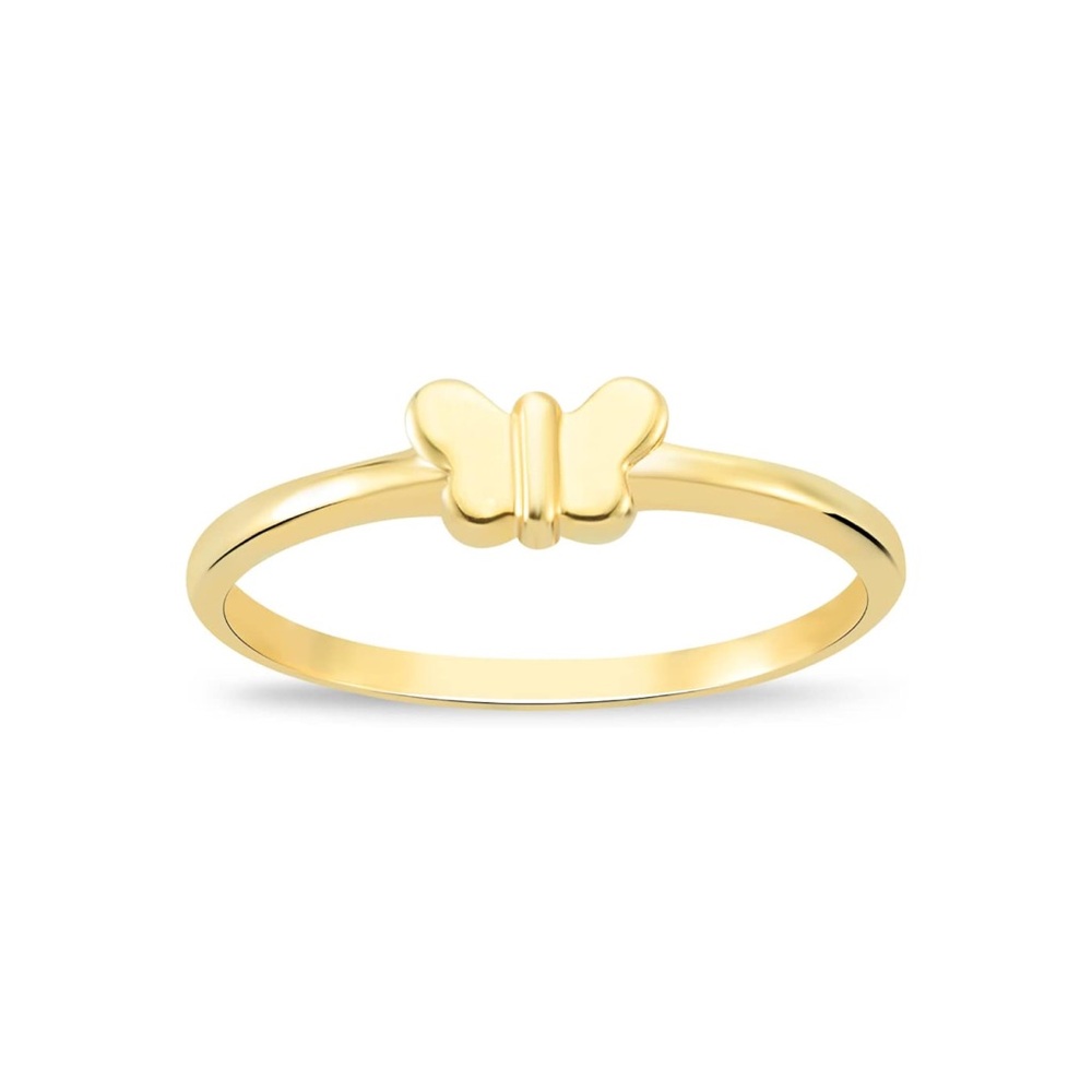 14k Gold Butterfly Ring